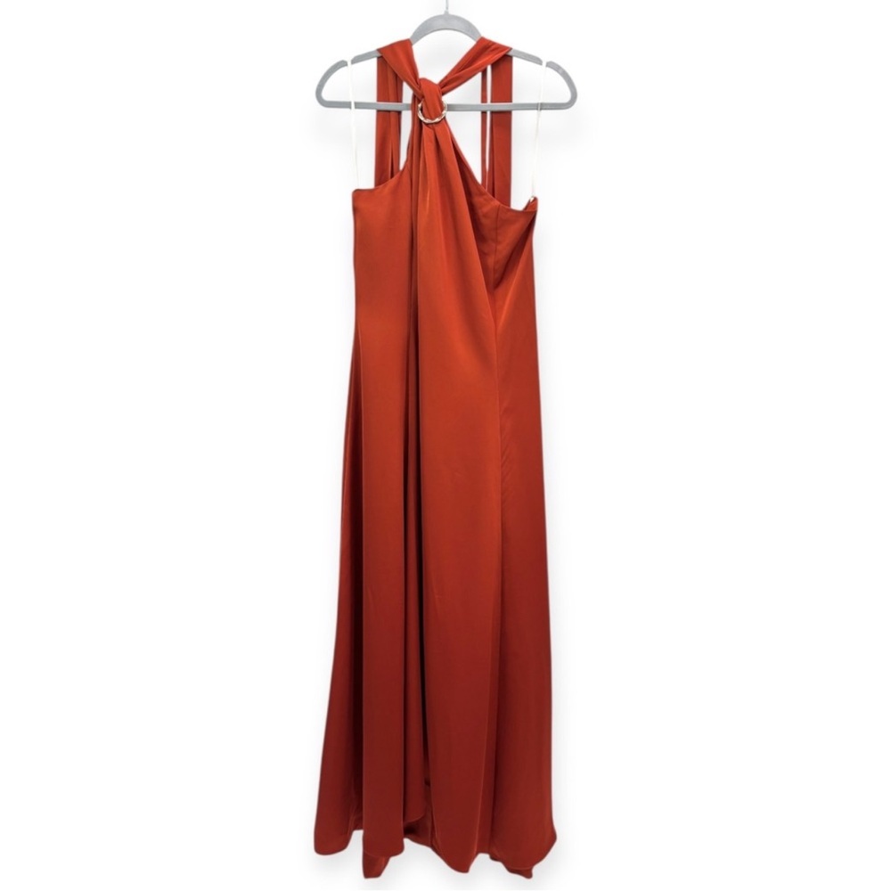 Elegant Rust Orange Women's Dress